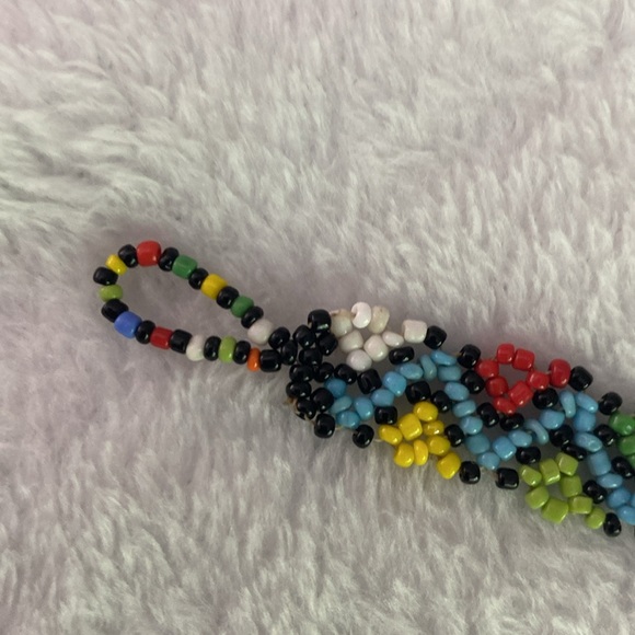 Beaded colourful tribal? anklet / bracelet - Picture 10 of 12